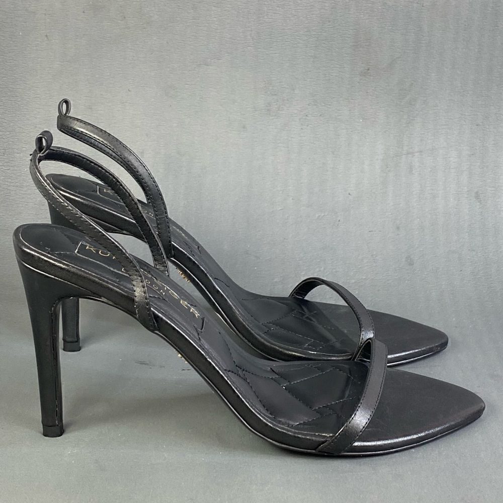 KURT GEIGER Women's Shoreditch sandals black leather size  (41) 10.5